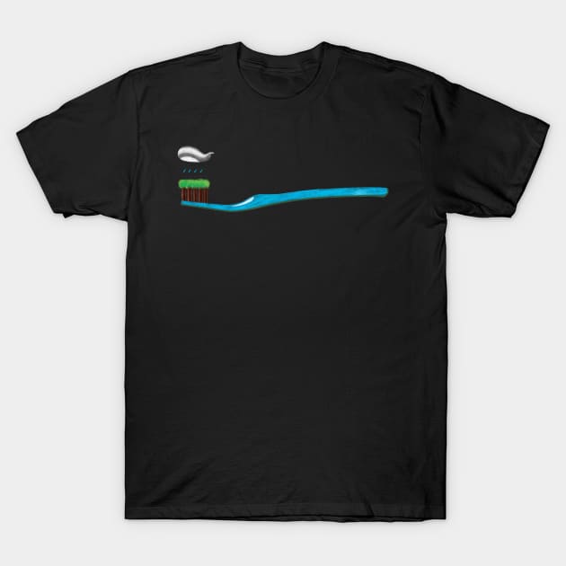 Toothbrush T-Shirt by gunberk